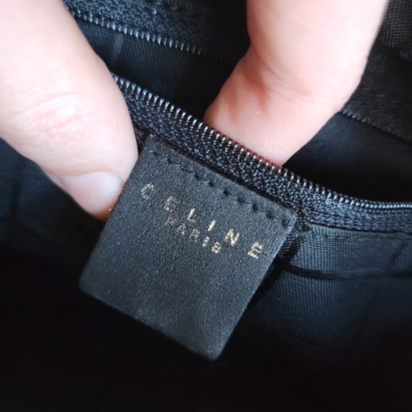 Celine Black Leather Bag - Céline Handbag w/ D-rings - Picture 6 of 12